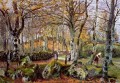 landscape with rocks montfoucault 1874 Camille Pissarro